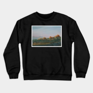 The Pinnacles from Hervey Range Lookout - Watercolour on Arches Crewneck Sweatshirt